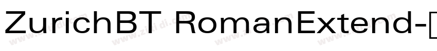 ZurichBT RomanExtend字体转换